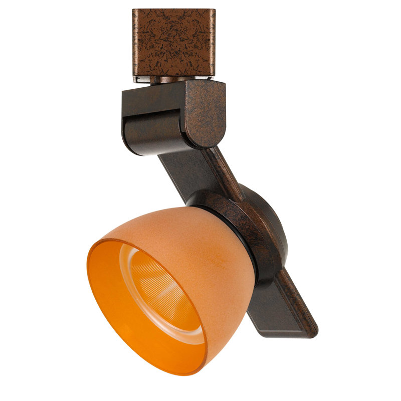 Tête de luminaire à DEL, Amber givré, Rouille