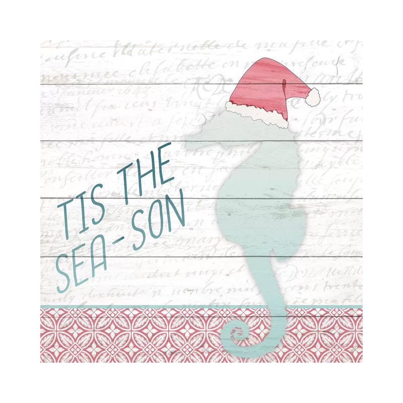 Tis The Sea-Son by Kimberly Allen - Wrapped Canvas Gallery-Wrapped Canvas Giclée, 93.98cm H x 93.98cm W