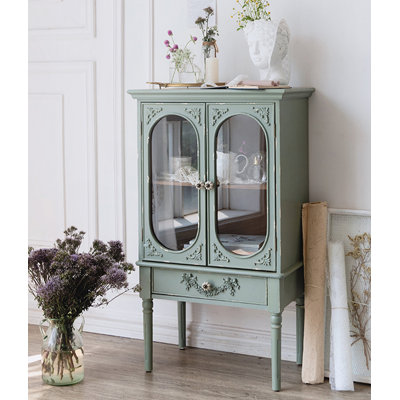 Vintage Style Cedar Accent Cabinet