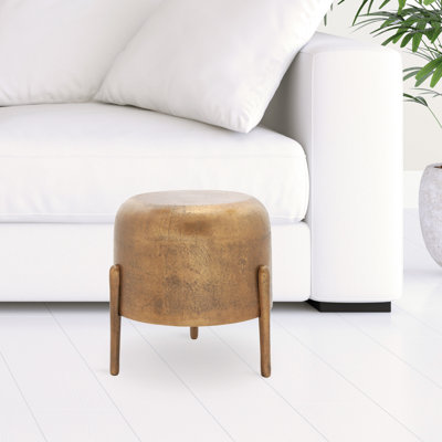 Table d'appoint à 3 pieds en laiton