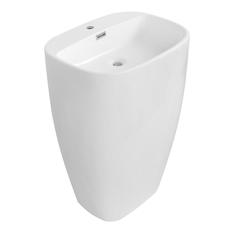 Lavabo autoportant en résine 24 po