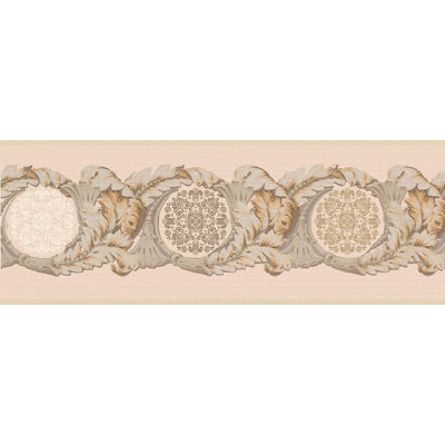 Bordure de papier peint à peindre L 15 pi x l 7 po Casch Damask