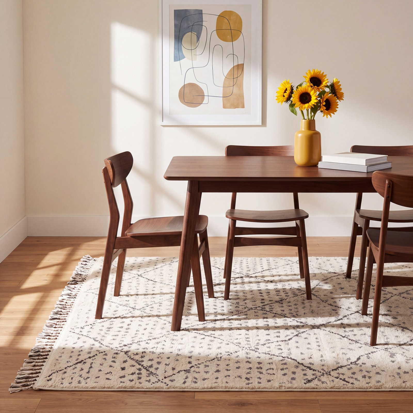 Morocco Hand-Woven Geometric Rug, Rectangle 6' x 9'