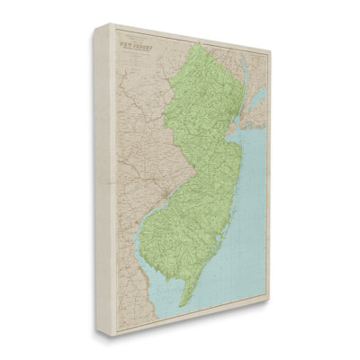 Carte de l'État du New Jersey