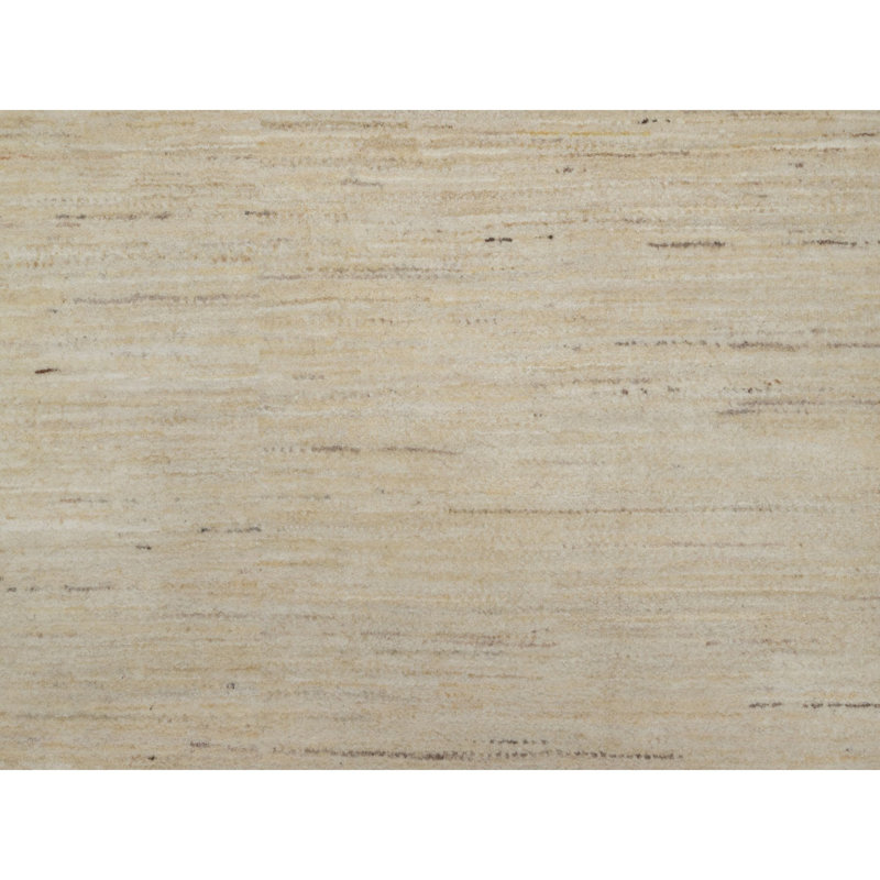 Tapis cygne 6 pi x 11 pi 10 po blanc, pure laine, moderne, motif uni, Lori Buft Gabbeh, épais et moelleux, noué à la main, grand lit, tapis oriental