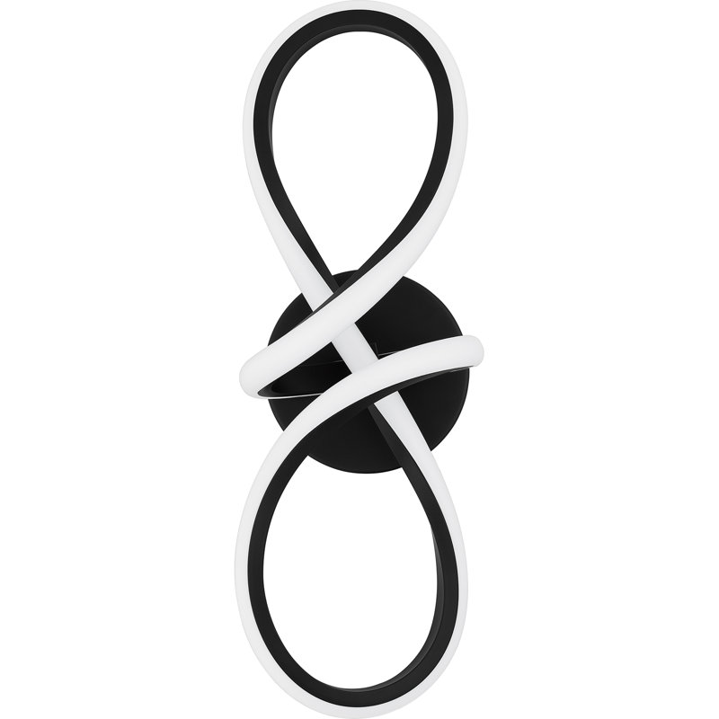 Mihaica Integrated LED Matte Black Wall Sconce