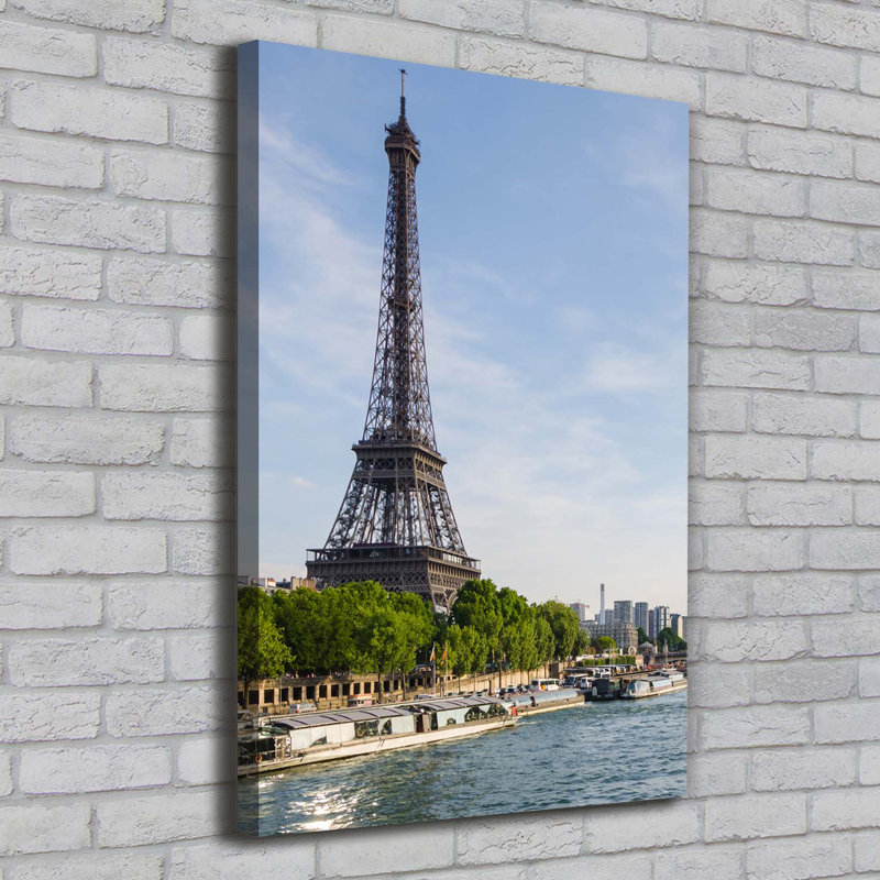 Wooden Background - Wrapped Canvas Print