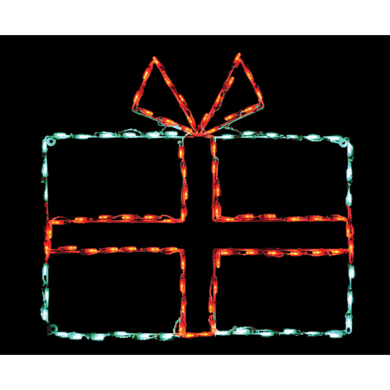 Affichage à DEL de boîte-cadeau (44 po)