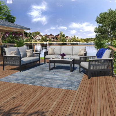 Townsend 5 - Piece Sofa Seating Group with Sunbrella Cushions by Birch Lane