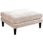 Ensemble de 6 canapés modulaires rosés avec 4 chaises sans accoudoirs et 2 repose-pieds