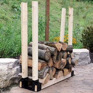 Symple Stuff Canales 4'' W Metal Log Rack & Reviews | Wayfair