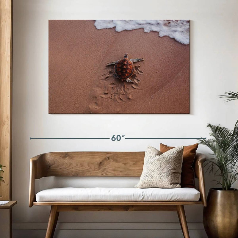 Brampt Turtle Footprints, 32" H x 48" W
