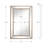 31.5'' W Metal Flat Wall Mirror