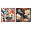 Marceau - Ensemble de 2 collages floraux carrés-101848826-101848827