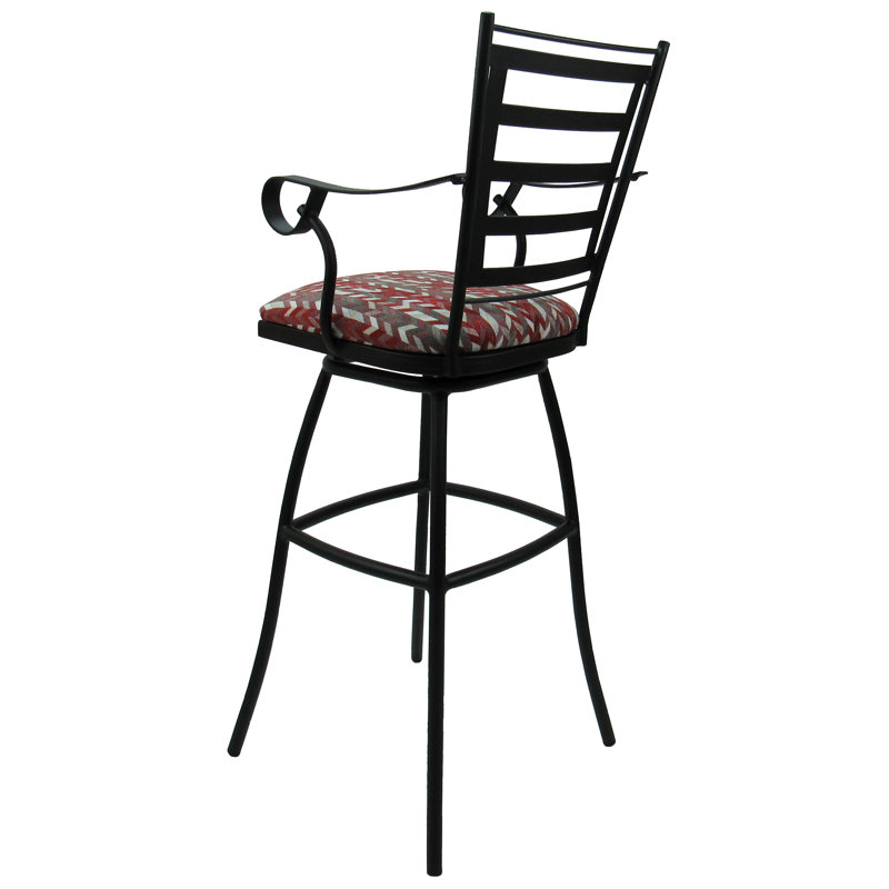 Tabouret pivotant Victorianna, Rose désert Simi, Tabouret de bar (siège d'une hauteur de 35 po)
