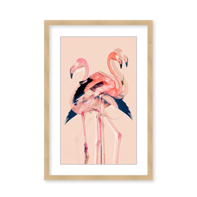 Coastal Retreat Flamingo Flares: Layers Of Abstraction