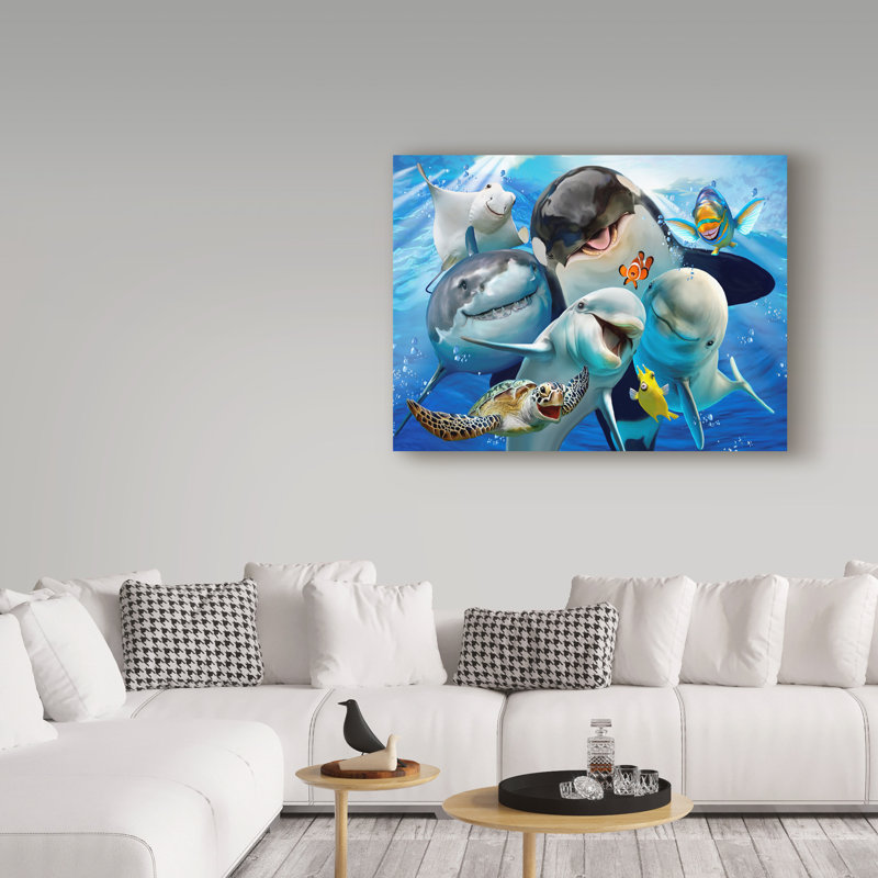 Howard Robinson Nautical Scene Blue Canvas Wall Art