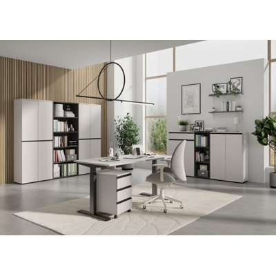 Bonares 40cm Wide 3 -Drawer Mobile File Cabinet