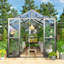 Porte de grange double en polycarbonate 2 évents Grower’s Haven-90597045