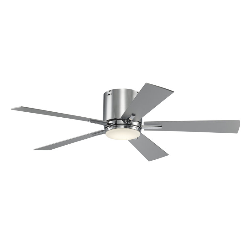 Ventilateur de plafond 52 po Finnley, Chrome poli