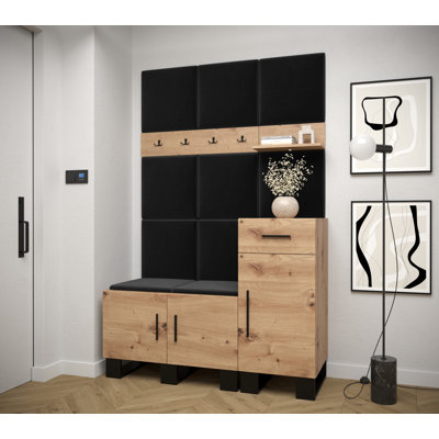 Adrianne Hallway Set with Storage Bench and Shoe Storage