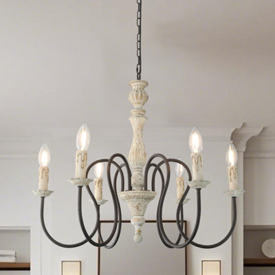 Leena 6 - Light Dimmable Chandelier