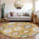 Premium Machine Washable Prisco Gold Rug