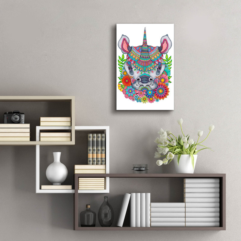 «Jungle Safari 24» par Hello Angel, art mural en verre acrylique, H 24 po x l 16 po x P 0,2 po