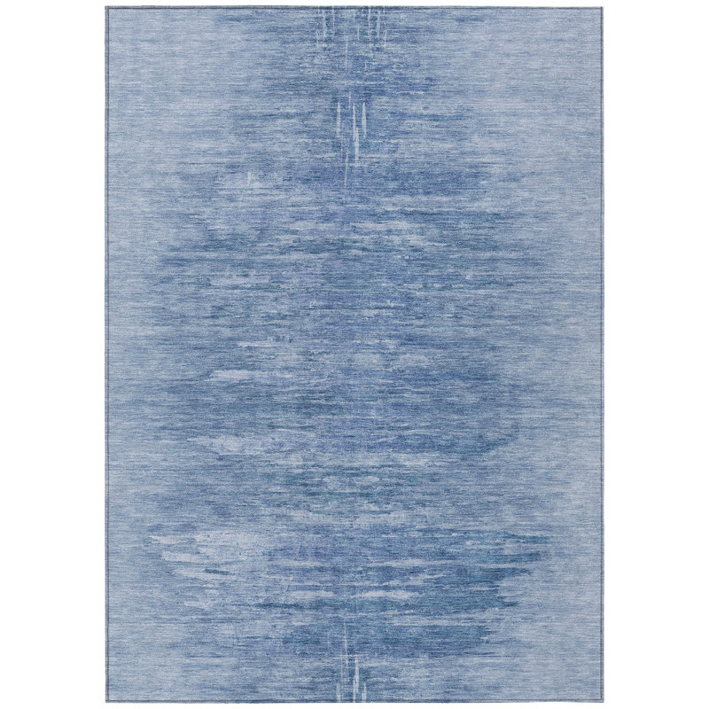 Winzler Washable Abstract Indoor / Outdoor Rug, Rectangle 10' x 14'