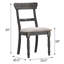 Ensemble de 2 chaises d'appoint gris patiné