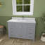 Meuble-lavabo multifonctionnel 48 po avec 2 portes, 9 tiroirs et trou pour robinet 48 po