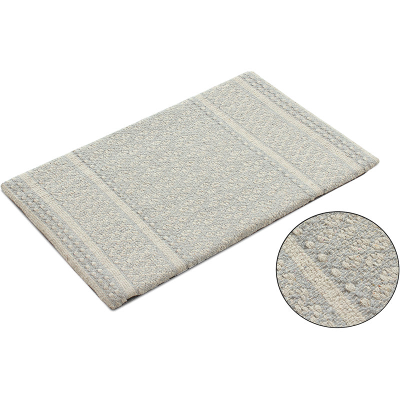 Tapis de cuisine antidérapant Doniesha, Gris