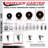 4-Piece High Temp Phenolic Caster Set