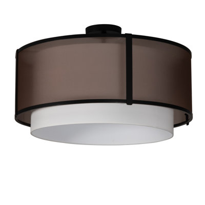 3 - Light Semi Flush Mount