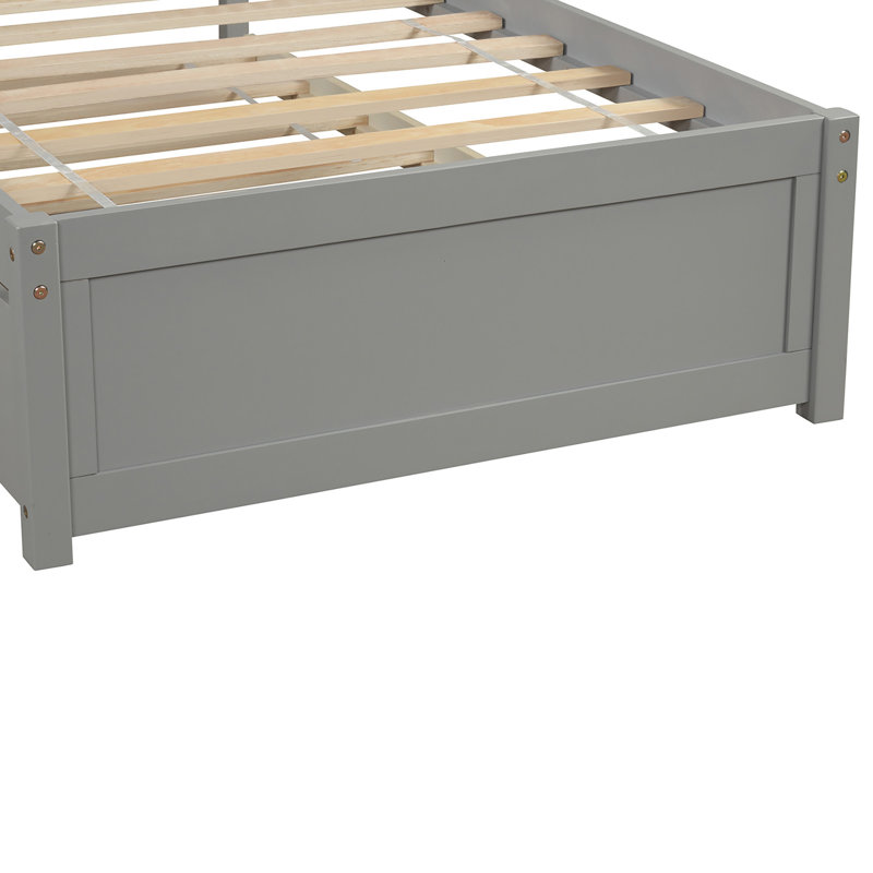 Antanasia Kids Twin with Trundle, Gray