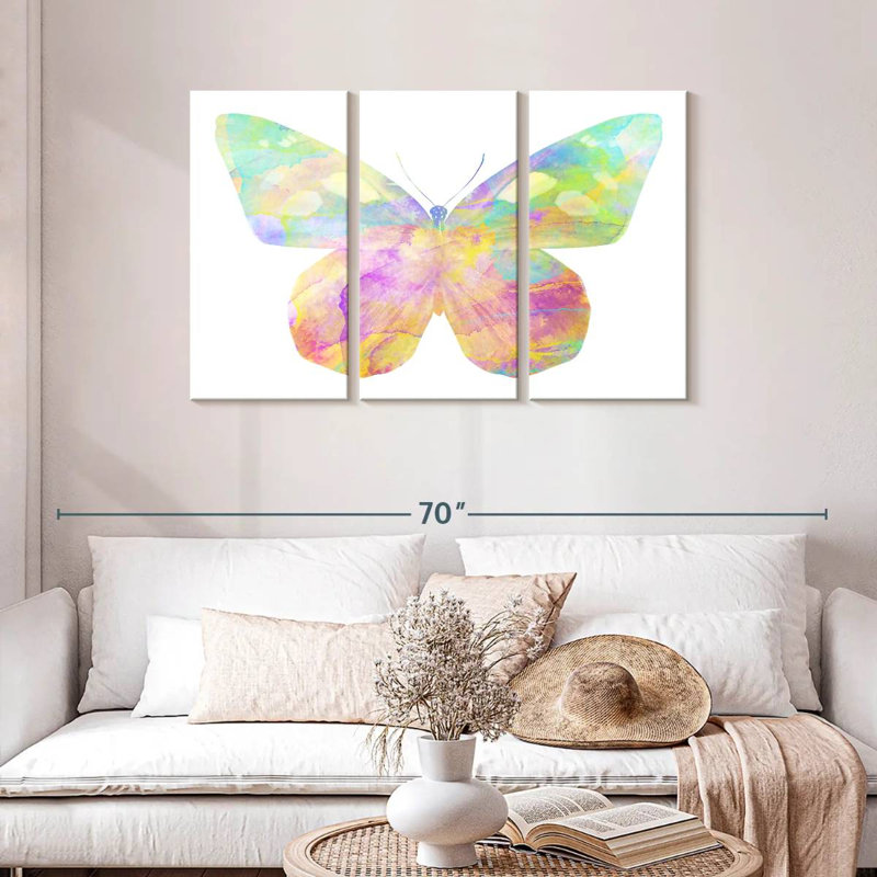 Brampt Rainbow Butterfly, 28" H x 45" W