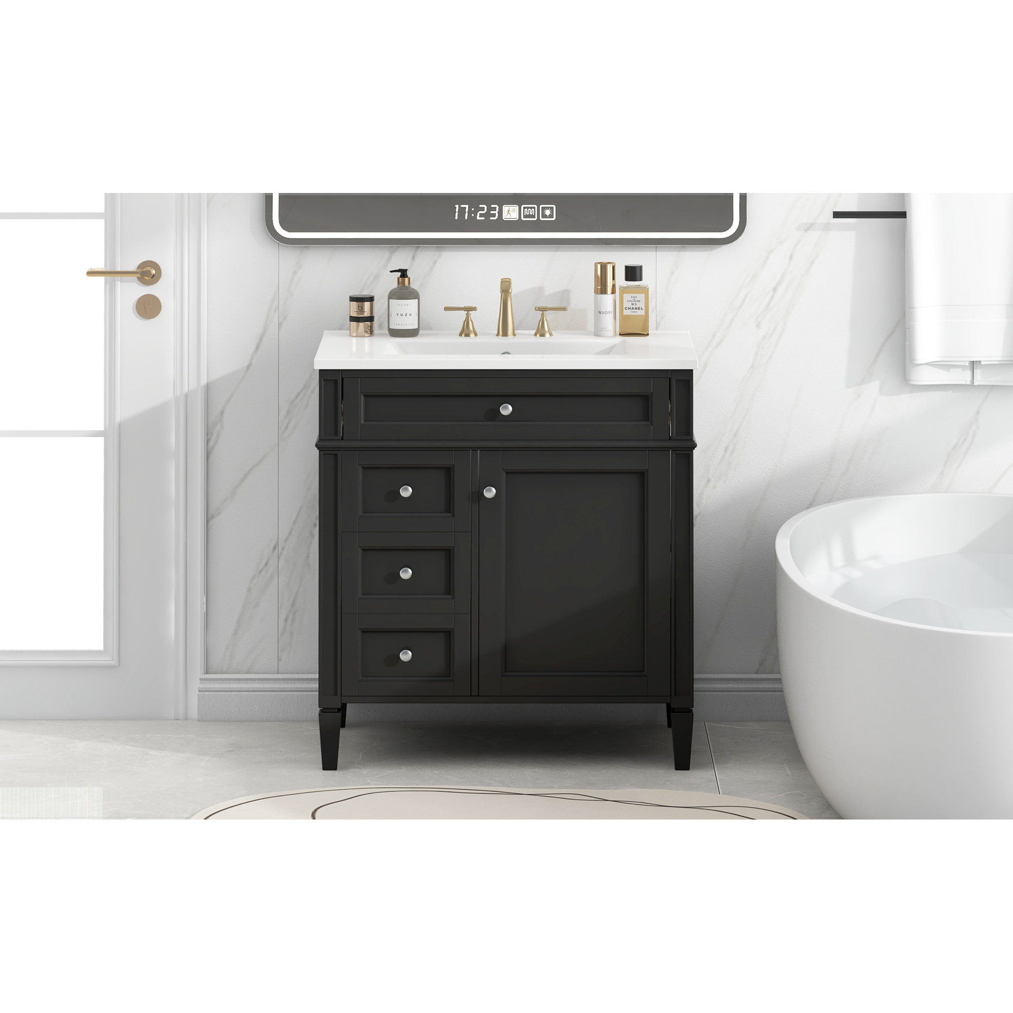 Bathroom Vanity Single Sink Storage