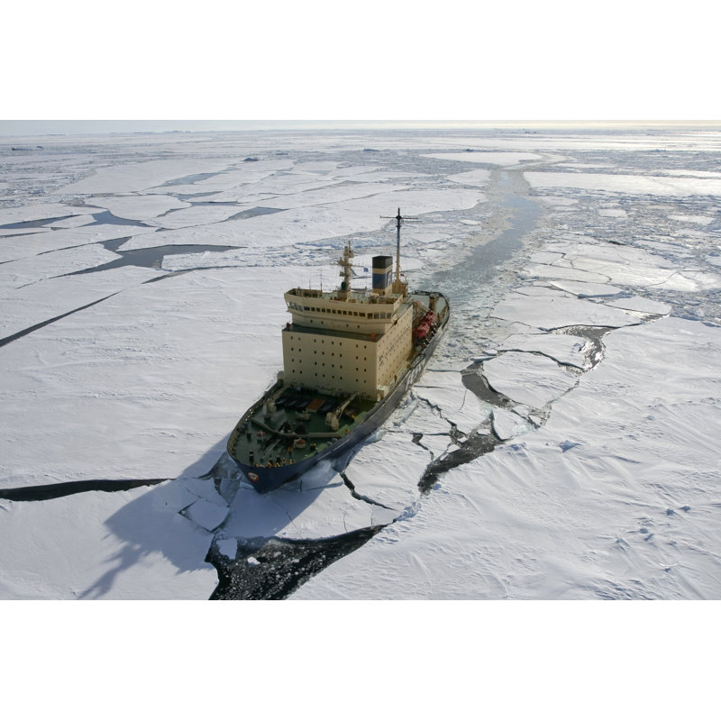 Icebreaker On Antarctica - Wrapped Canvas Print, 30cm H x 46cm W x 3.8cm D