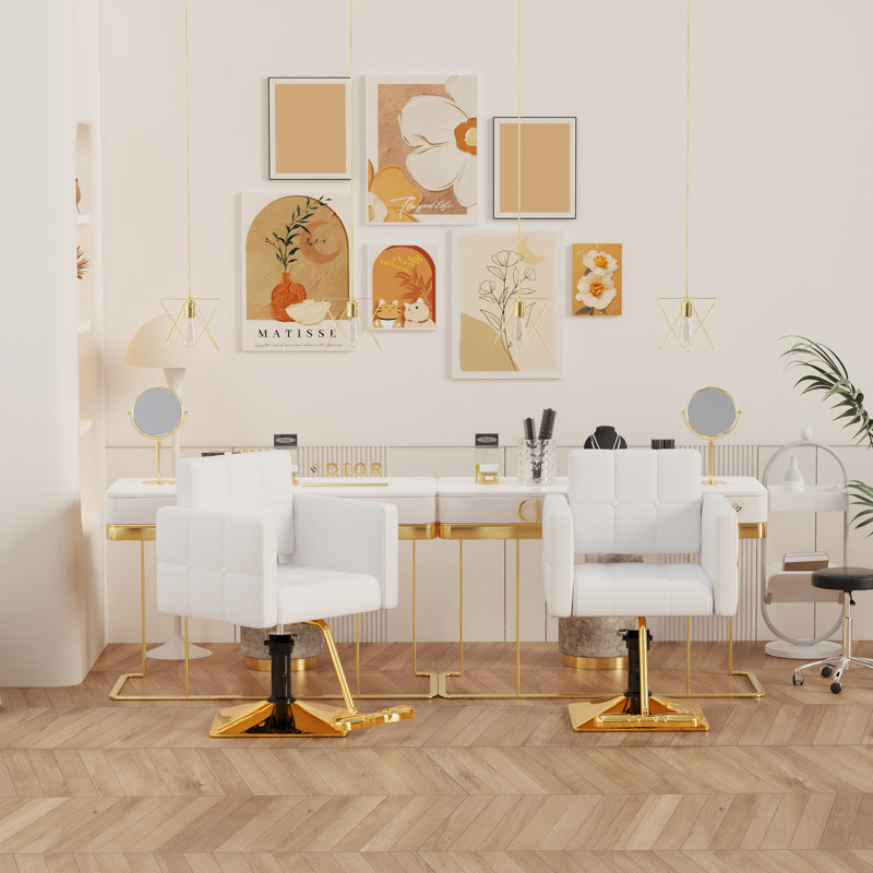 Fauteuil de massage en faux cuir, Blanc