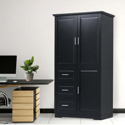 Tall Storage Cabinet with Drawers and Adjustable Shelves, 62.2" High Freestanding Organizer for Bathroom, Kitchen or Office