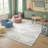 Rug Branch Lino 4' x 6' (3'11" x 5'10") Blue/Pink Rainbow Kids Area Rug, Modern, Medium Pile, Stain-Resistant Carpet - Playroom, Nursery, Toy Room and Bedroom-634107519