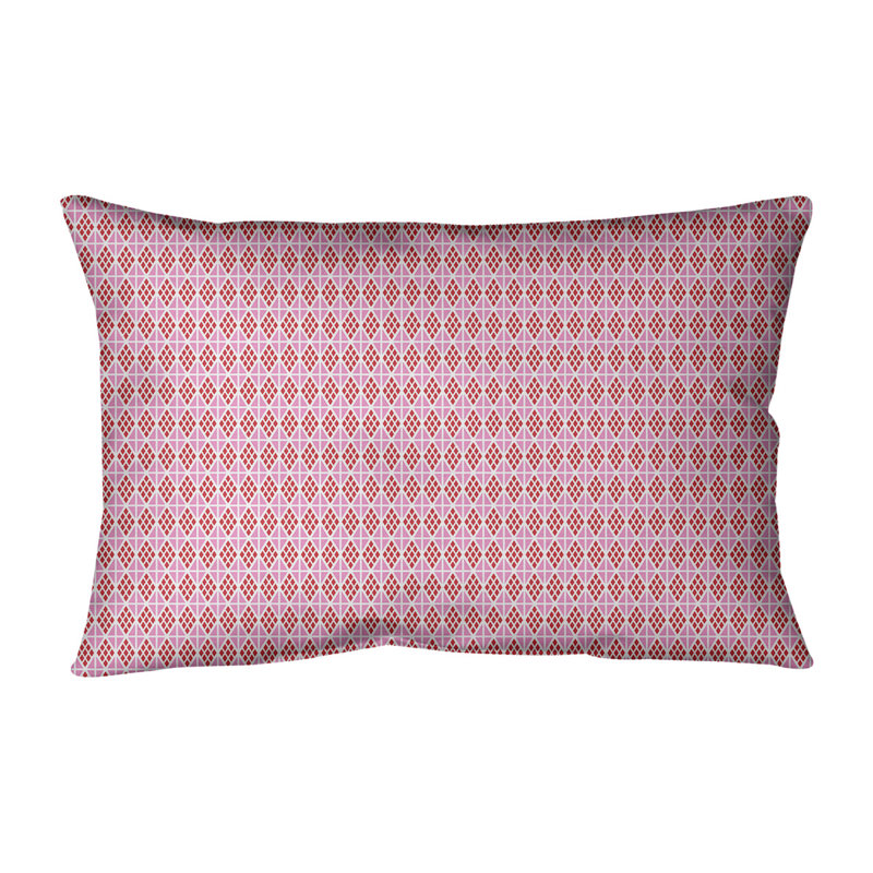 Coussin lombaire 14 po, Rose clair / orange