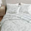 Martha Stewart Vine Flora Cotton Reversible Green Quilt Set-115991056