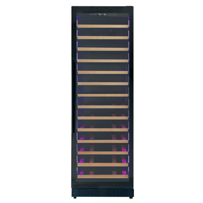 Allavino 23.5'' 67 Bottle Single Zone Free-Standing Shallow Depth Wine Refrigerator | Fridge.com