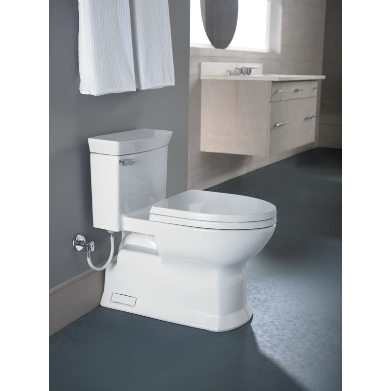 Soirée® 1.28 GPF (Water Efficient) Elongated One-Piece Toilet (Seat Included), Bone