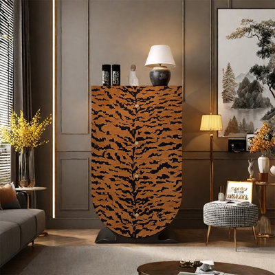Multi Storage Cabinet with Smooth Wood Drawers