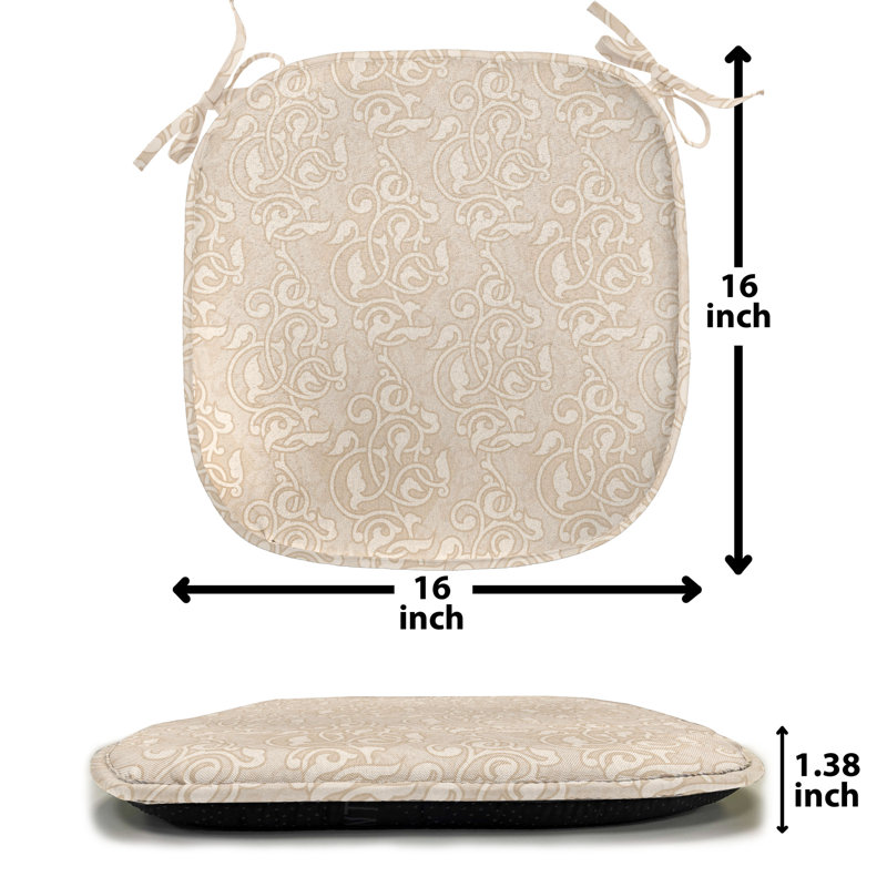 Outdoor 1.38'' Dining Chair Seat Cushion