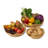 Selene Wicker Storage Baskets Set of 3 - 13.7, 11.8, 9.8 Inches Resin Wicker Brown - for Kitchen Fruits, Bread and Vegetables