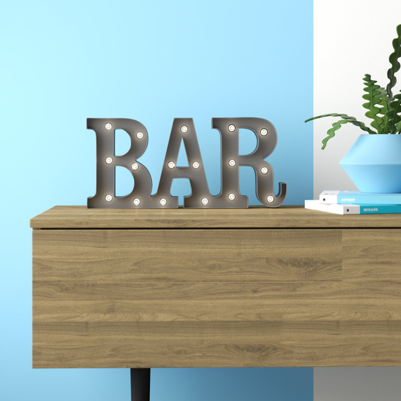 Jazell Bar 7.9" LED Beer and Liquor Marquee Sign
