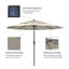Parasol de marché éclairé 10 pi Shelyn-1415505168